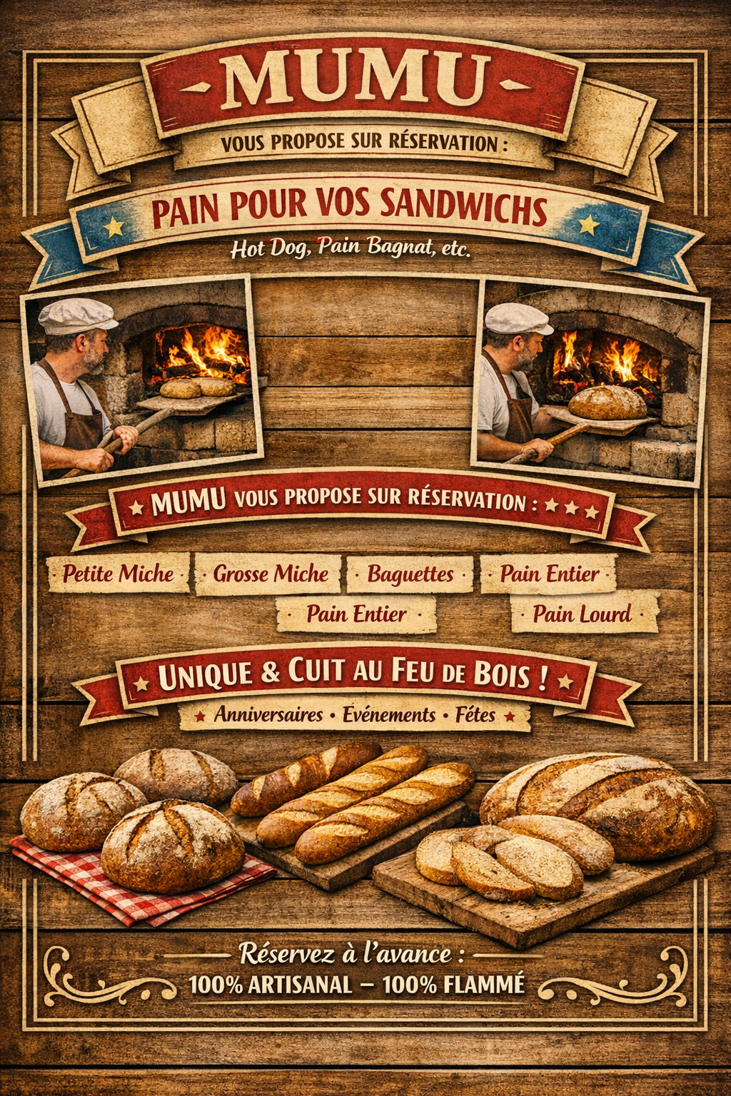 Pains pour hot dog